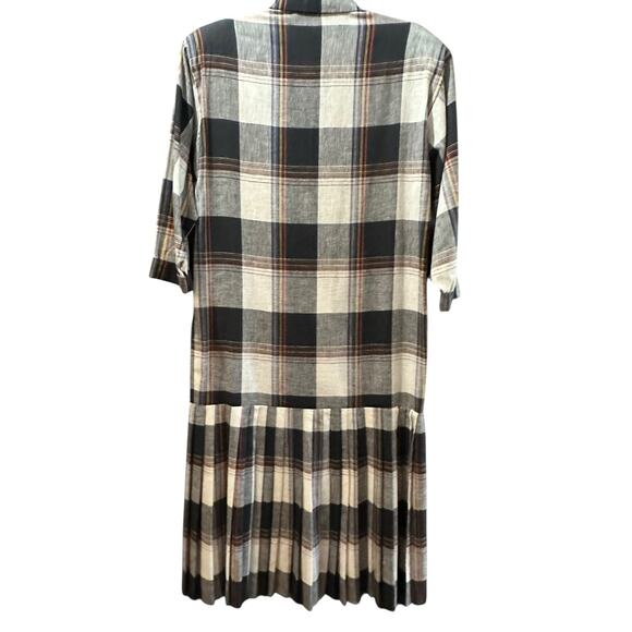 Vintage Jones New York Women's Cotton Blend Plaid Blazer Dress Size Medium - Picture 4 of 7